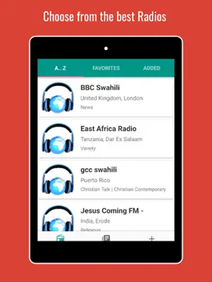 Swahili Radio android App screenshot 0